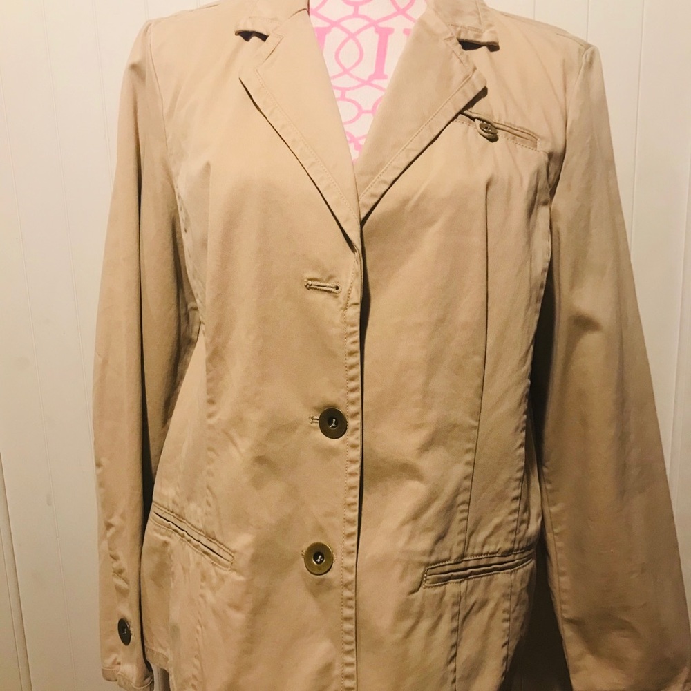 Coldwater Creek tan blazer - Picture 2 of 5